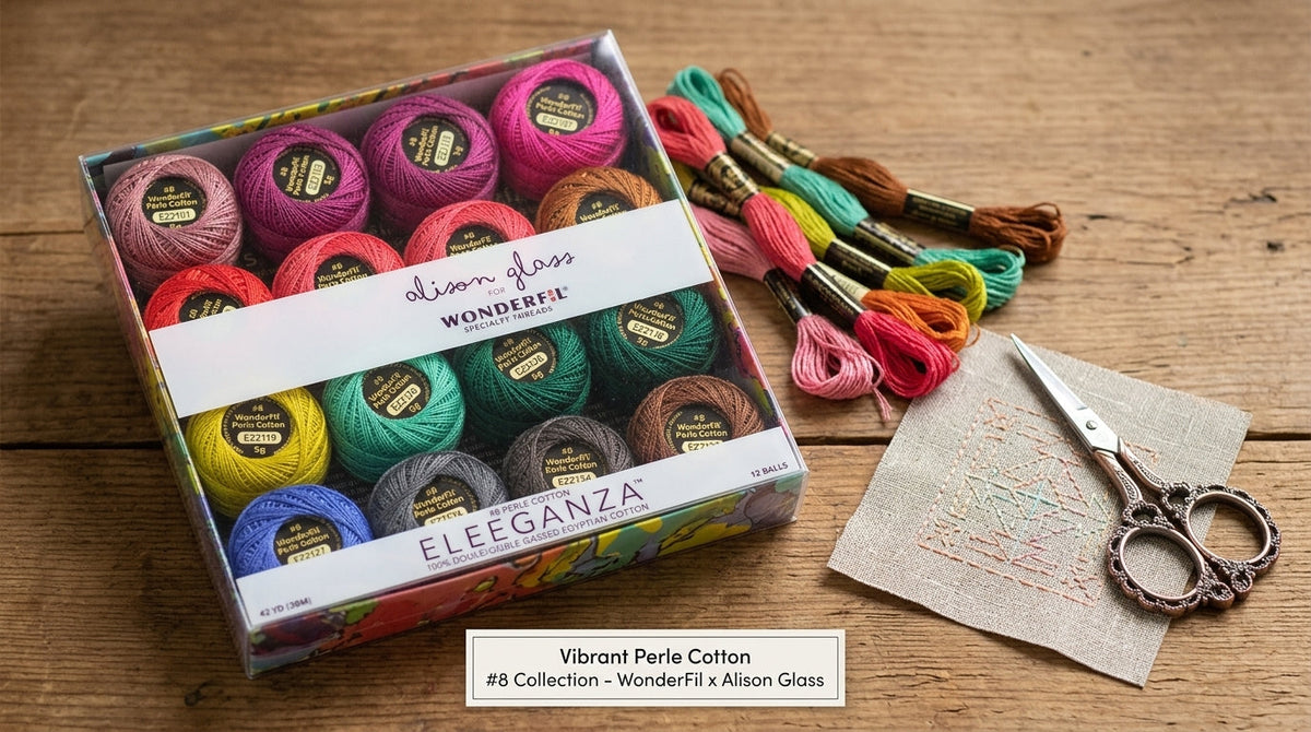 New: Wonderfil Eleganza Threads — Alison Glass Flora & Coral Reef Palettes