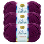 Lion Brand Yarn 24/7 Cotton 3 Pack: Terracotta