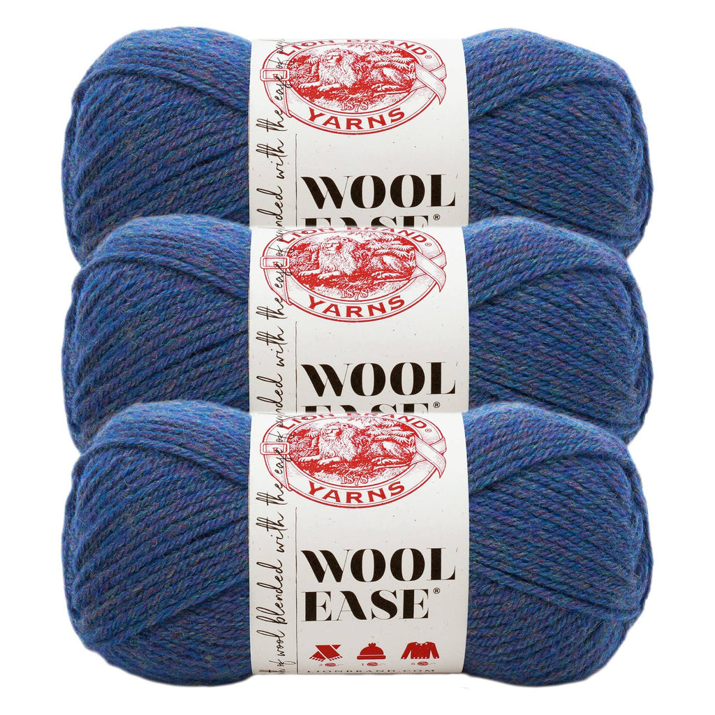 Lion Brand Yarn Wool-Ease  3 Pack: Dark Rose Heather
