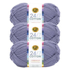 Lion Brand Yarn 24/7 Cotton 3 Pack: Riviera