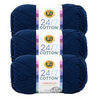 Lion Brand Yarn 24/7 Cotton 3 Pack: Rose
