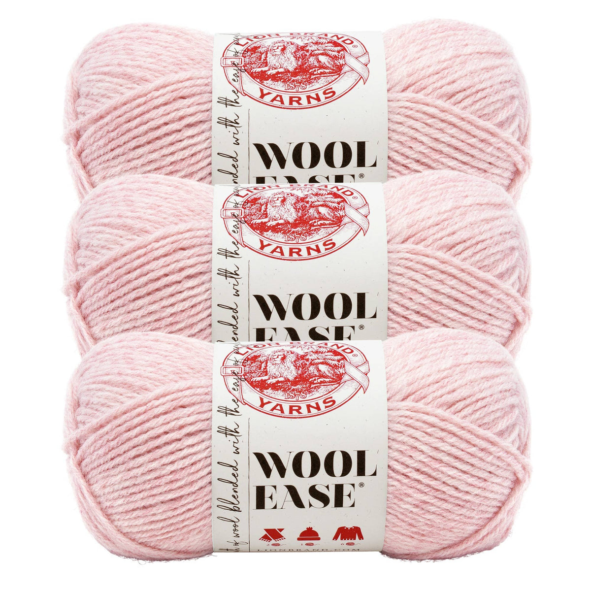 Lion Brand Yarn Wool-Ease  3 Pack: Natural Heather