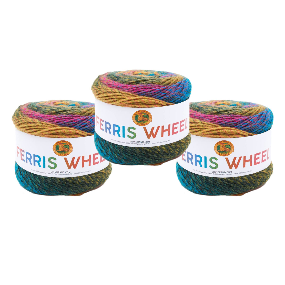 Lion Brand Yarn Ferris Wheel 3 Pack: Wild Violets