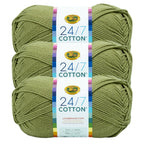 Lion Brand Yarn 24/7 Cotton 3 Pack: Riviera