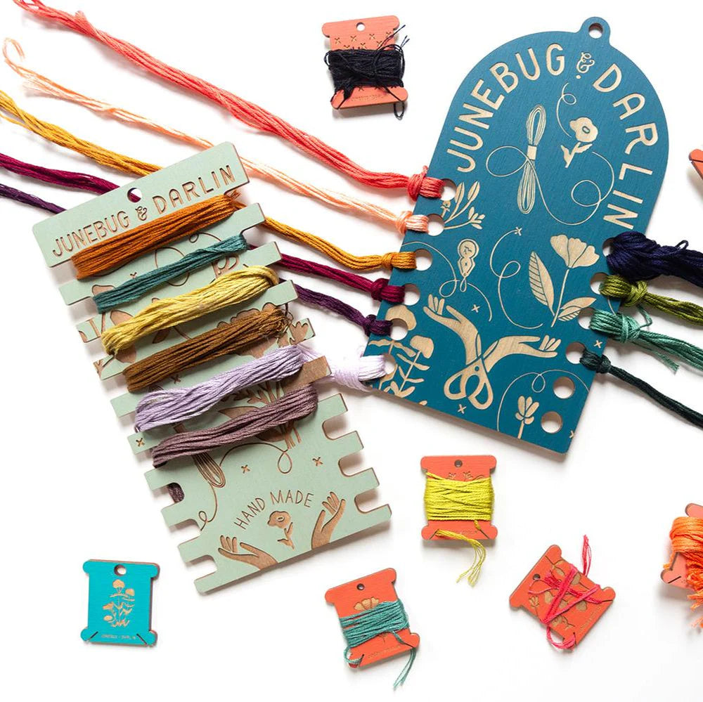 Wood Floss Organizer Duo
