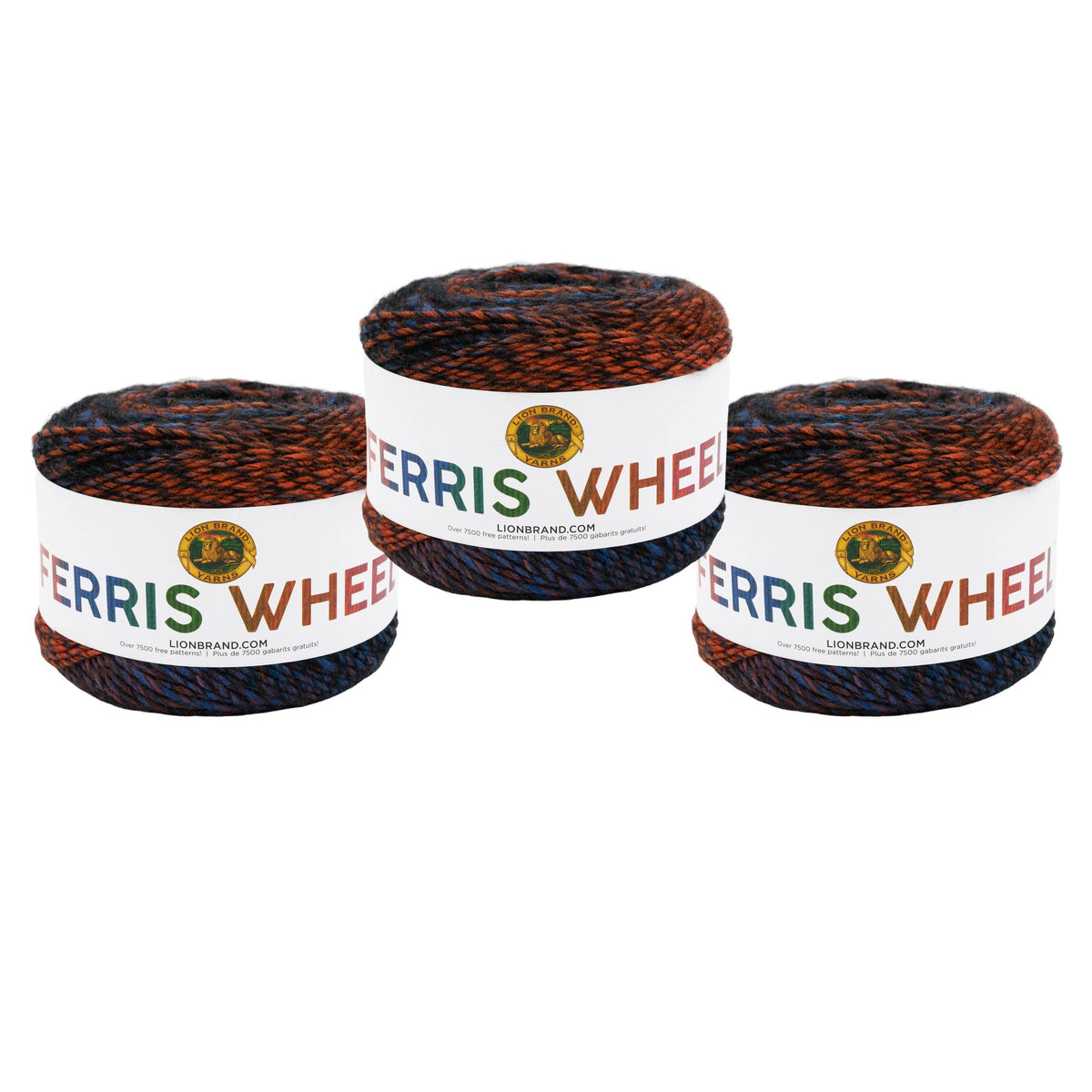 Lion Brand Yarn Ferris Wheel 3 Pack: Wild Violets