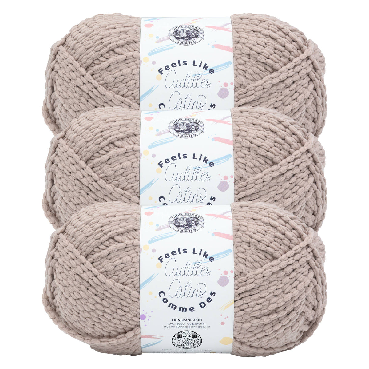Lion Brand Yarn Feels Like Cuddles 3 Pack: Sunflower