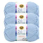 Lion Brand Yarn 24/7 Cotton 3 Pack: Riviera
