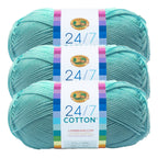 Lion Brand Yarn 24/7 Cotton 3 Pack: Terracotta
