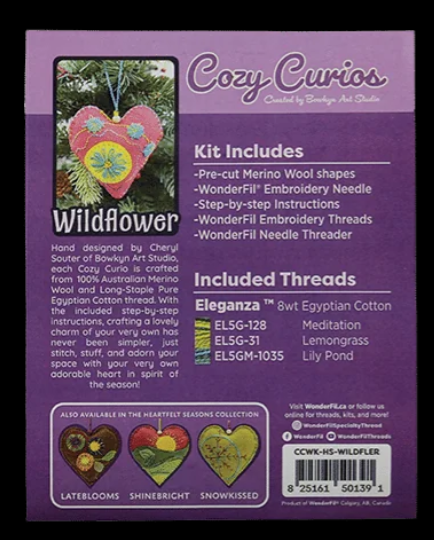 COZY CURIOS WILDFLOWER / The Embroidery Wildflower Heart Kit