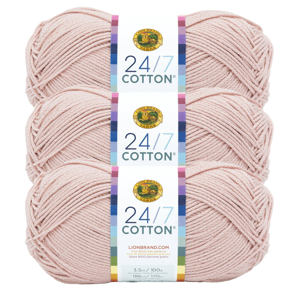 Lion Brand Yarn 24/7 Cotton 3 Pack: Riviera