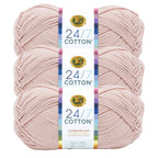 Lion Brand Yarn 24/7 Cotton 3 Pack: Riviera