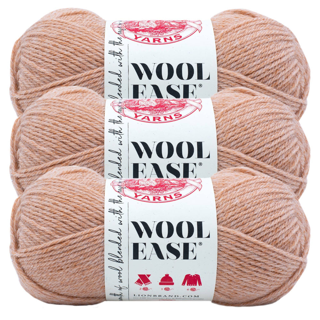 Lion Brand Yarn Wool-Ease  3 Pack: Dark Rose Heather