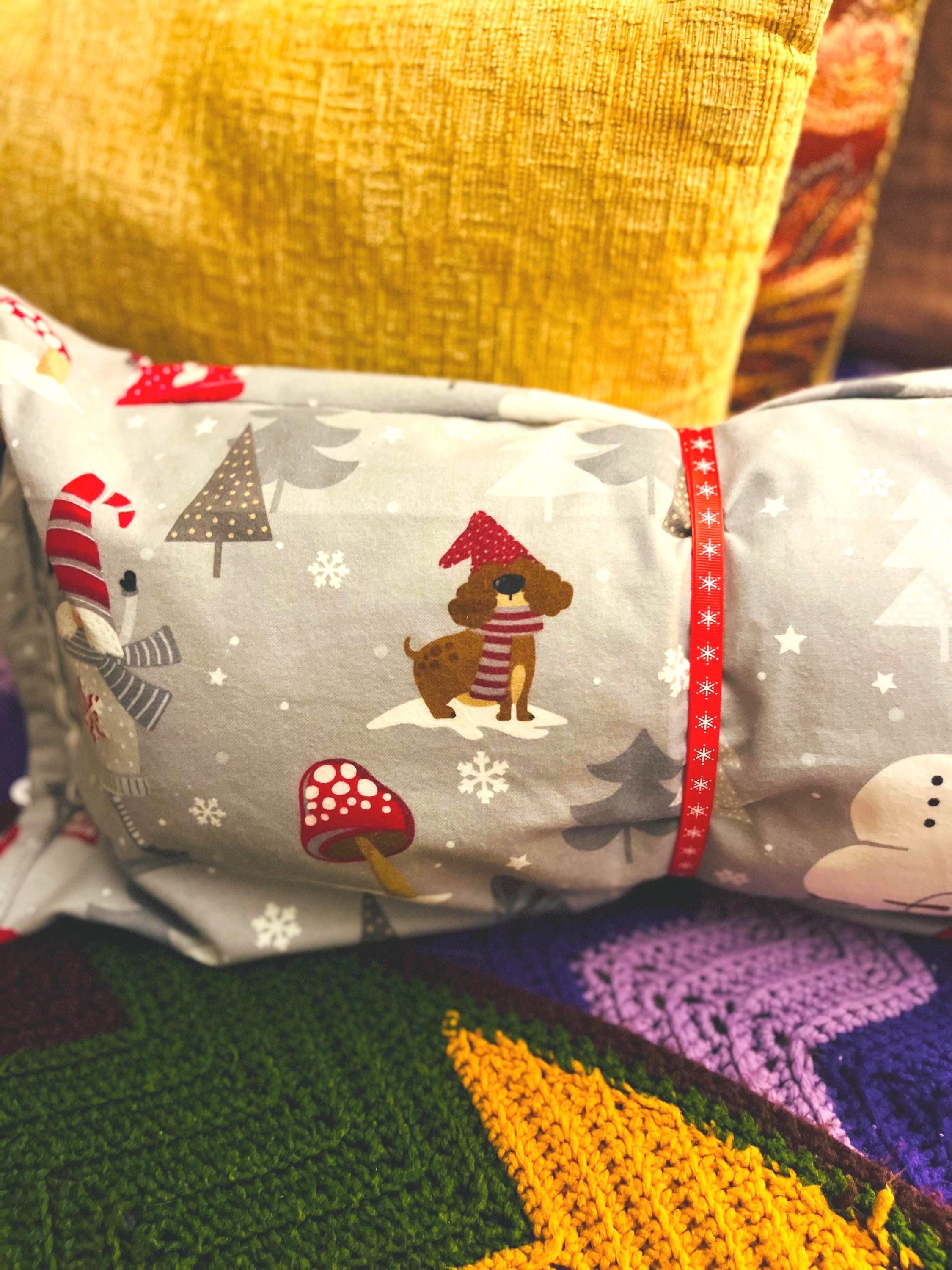 Winter Time bolster pillow