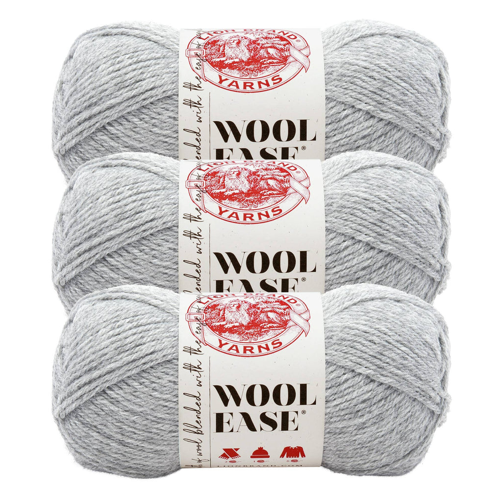 Lion Brand Yarn Wool-Ease  3 Pack: Dark Rose Heather