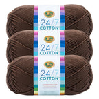 Lion Brand Yarn 24/7 Cotton 3 Pack: Riviera