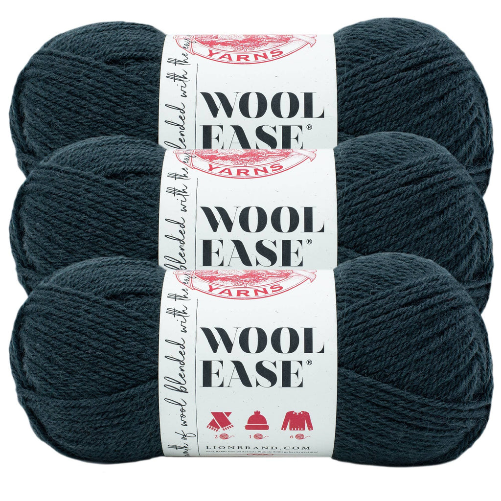 Lion Brand Yarn Wool-Ease  3 Pack: Dark Rose Heather
