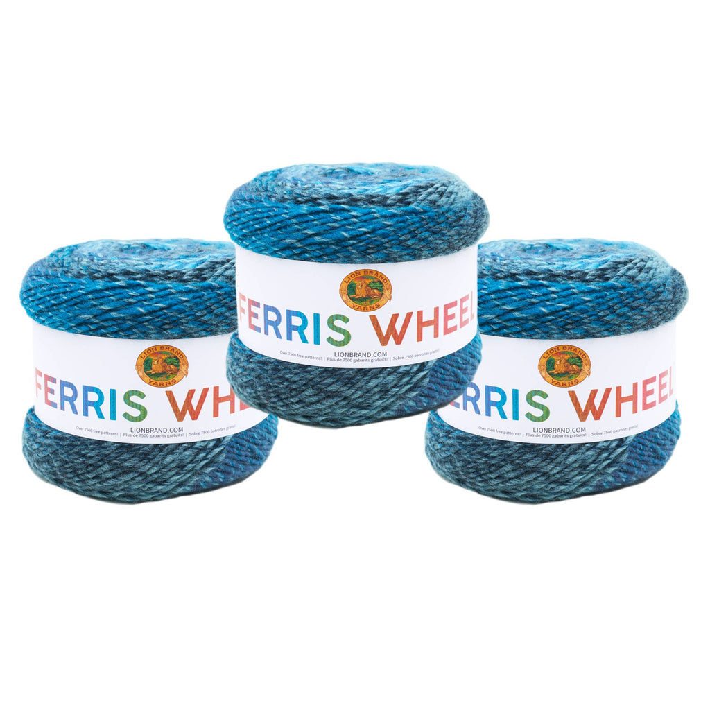 Lion Brand Yarn Ferris Wheel 3 Pack: Buttercup