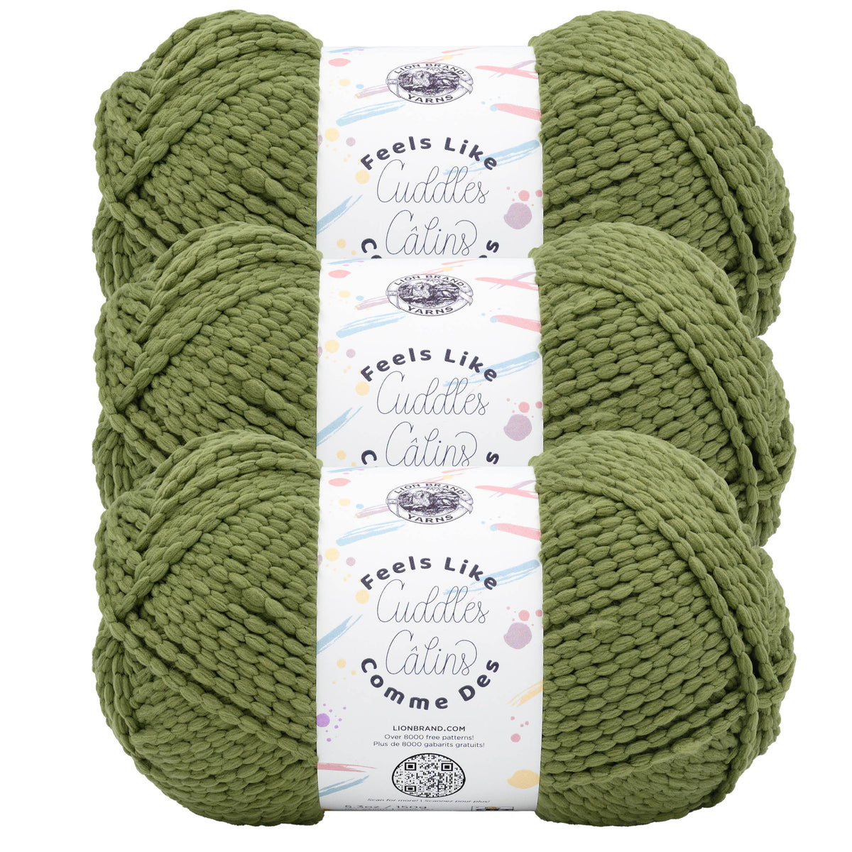 Lion Brand Yarn Feels Like Cuddles 3 Pack: Sunflower