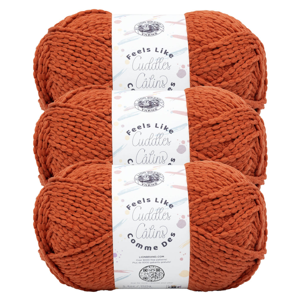 Lion Brand Yarn Feels Like Cuddles 3 Pack: Sunflower