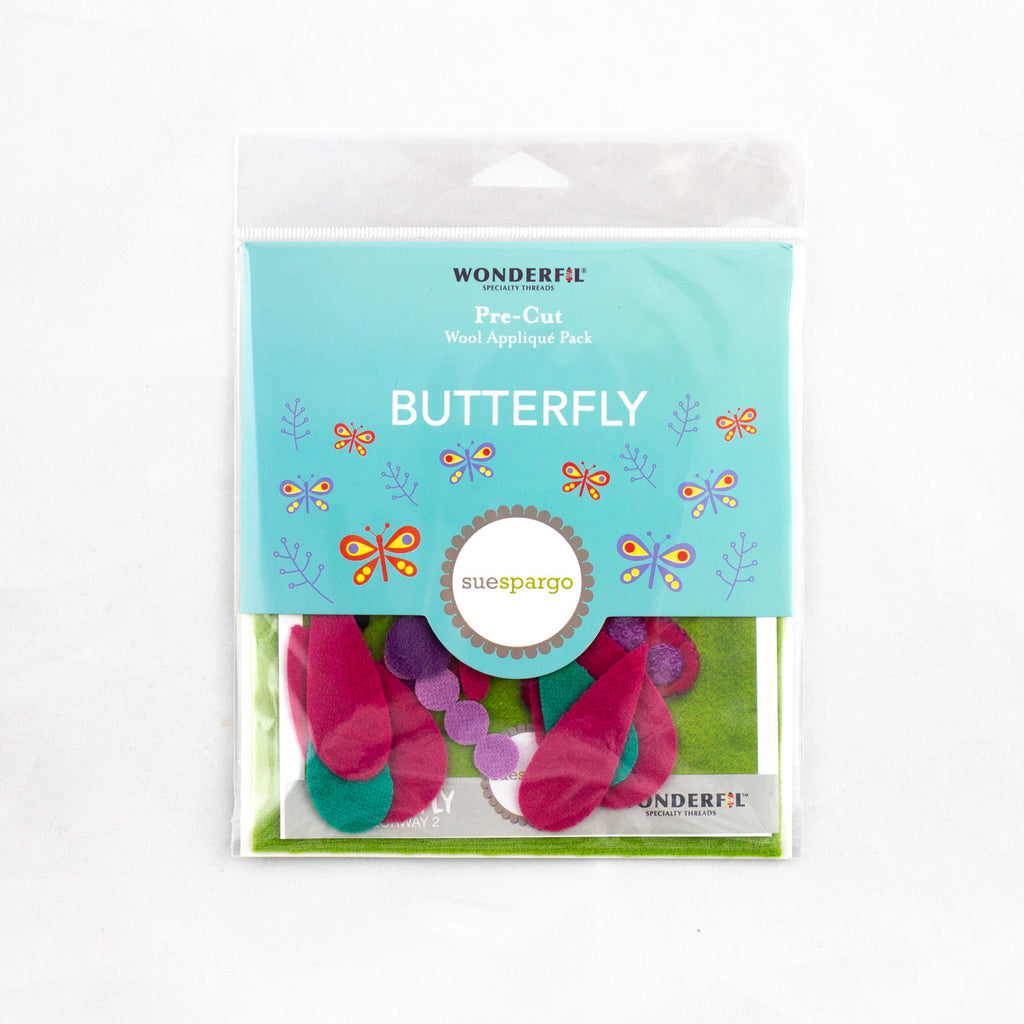 Pre-Cut Wool Applique Pack - SUE SPARGO Butterfly - Colorway 2